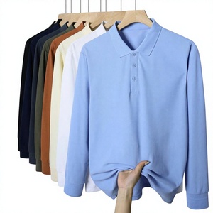 Camiseta Polo Casual de Manga Larga para Hombre, Tela Suave y Elástica, Ropa Deportiva Cómoda, Camisetas Polo de Manga Larga para Hombre Más Vendidas - Product Image 5
