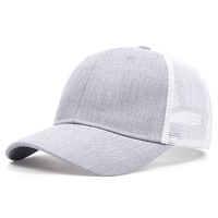 Topi Trucker Jaring 5/6 Panel Berkualitas Tinggi Nyaman Klasik Snapback Pinggiran Melengkung Grosir Fashion Ski Memancing Formal Pantai