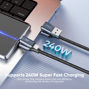 Vivie 240W 4โหมด<span class=keywords><strong>ชาร์จ</strong></span> Micro USB Type C braided 4 in 1<span class=keywords><strong>สาย</strong></span><span class=keywords><strong>ชาร์จ</strong></span>ข้อมูลแม่เหล็กอย่างรวดเร็วสำหรับ <span class=keywords><strong>iPhone</strong></span> - Product Image 4