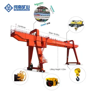 Factory Price 30 Ton 35 Ton 50 Ton Goiath Crane MG Model Mobile With Winch Double Girder Gantry Cranes