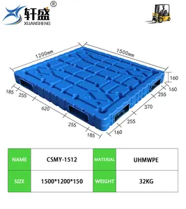 NEXARA günstiger Preis 1512 1.500*1.200*150 mm einteiliges blasenformendes Euro-Kunststoffpaletten für den Logistikumsatz