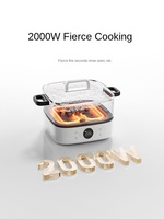 Mijia Marmite Électrique Multifonctionnelle 6L, Style Panier Amovible pour Faire Bouillir et Frire, pour Xiaomi Youpin