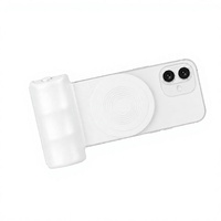 Impugnatura Magnetica Compatibile per Fotocamera Smartphone con Telecomando e Supporto da Tavolo Rimovibili, Materiale ABS, Modello G15