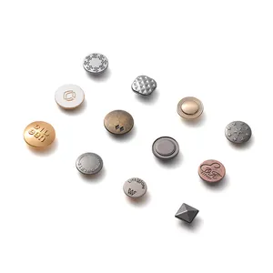 Customized Garment Alloy 12mm Metal Plating Round Sustainable Jacket Stud Spring Snap Button