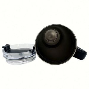 Gobelet de voyage isotherme réutilisable en acier inoxydable à double paroi de 40 oz, tasse à café pour voiture avec poignée et couvercle à paille - Product Image 4