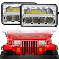 Boruit — phares led rectangulaires 4x6 pouces, projecteur lampe de travail