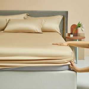 Sábana Ajustable de Algodón Suave para Camas Dobles, King y Queen Size, con Banda Elástica Antideslizante, Cubre Colchón Ajustable para Uso en Hoteles - Product Image 1
