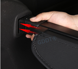 Iece 2010-2016 Cargo over sobre elescopic uuggage arriarrier ururtain para Jeep ompass ar runear runk hiell rotrotector anvas - Product Image 3