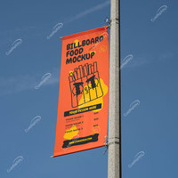 Prix usine extérieur personnalisé bannière de réverbère avec supports de matériel drapeau Avenue lampe pôle poche signe Logo événement entreprise