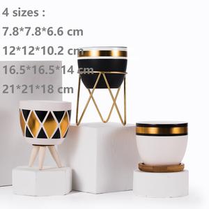 Dot fancy vasi succulenti unici, vaso da fiori in ceramica da giardino succulente <span class=keywords><strong>cactus</strong></span>, vaso da fiori bianco succulento - Product Image 3