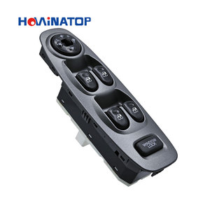 HOWINATOP 93570-25020 pour Hyundai <span class=keywords><strong>Accent</strong></span> 2000 2001 2002 <span class=keywords><strong>2003</strong></span> 2004 2005 Interrupteur de lève-vitre électrique côté conducteur avant gauche gris - Product Image 3