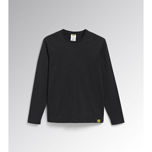 Camiseta Diadora Ml Mono Orgánica de Manga Larga Negra de Algodón Orgánico XL - Product Image 1
