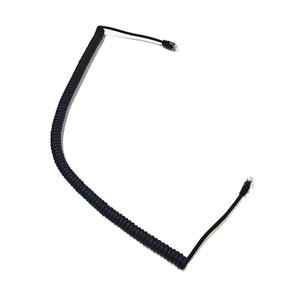 Câble téléphonique spiralé RJ12 6P6C 28AWG, cordon téléphonique rétractable à ressort, câble d'extension en PU pour téléphone, appareil <span class=keywords><strong>VoIP</strong></span> - Product Image 3
