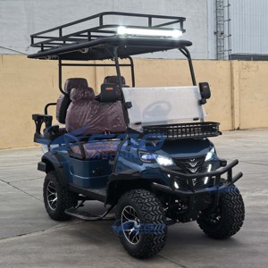 Voiturette de golf électrique tout-terrain haut de gamme à 4 places avec pare-soleil et batterie de stockage pour le tourisme panoramique - Product Image 5
