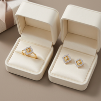 Nouvelle collection, vente en gros, bagues en or jaune massif 14 carats, gravure CNC fine, diamants naturels, trèfle à quatre feuilles, style vintage