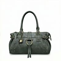 Sac bandoulière rétro Y2K style Hot Girl avec boucle métallique et rivets personnalisés