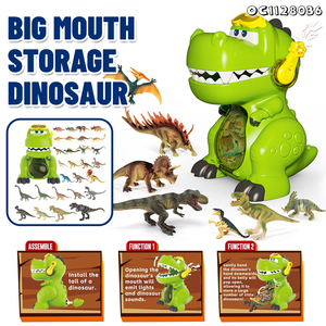Modelo de almacenamiento Simulación Naturaleza Mundo Dinosaurio Caja Juguetes <span class=keywords><strong>Dino</strong></span> Set con sonido ligero - Product Image 2