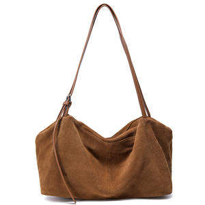 Модная замшевая сумка-тоут <span class=keywords><strong>2026</strong></span> года для женщин, из натуральной воловьей кожи с антикоррозийной пряжкой, многосекционная конструкция, сумка-клатч - Product Image 6