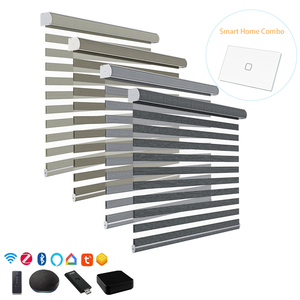 ستائر زيبرا كهربائية ذكية للنهار والليل بطبقتين مع تحكم عبر الواي فاي للمكتب وغرفة المعيشة - Product Image 1