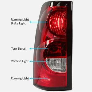 AURON OE Nuevas Luces LED de Freno Traseras ABS para Chevrolet Silverado 2003-2006, Luz Diurna Roja 12V, Actualización Retrofit - Product Image 3