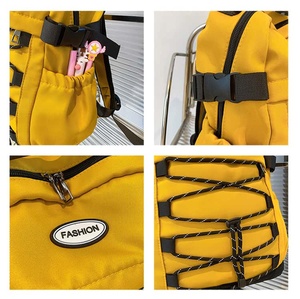 <b>Cute</b> Fruit Snail Gray Nylon Backpack 18 Inches Softback Zipper Closure Multiple Pockets Unisex Daypack Waterproof Travel Bag - Product Image 2