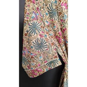 Vestido de Playa Vintage de Talla Grande, 100% Algodón, Estampado Floral, Suave y Cómodo, Largo hasta la Rodilla, Estilo Bata, para Verano - Product Image 3