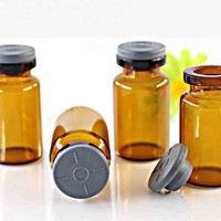 Botella de Vidrio Personalizada Resistente a la Corrosión por Ácidos y Álcalis, Vial de Vidrio Transparente de 3 ml, 5 ml, 10 ml con Tapa de Aluminio