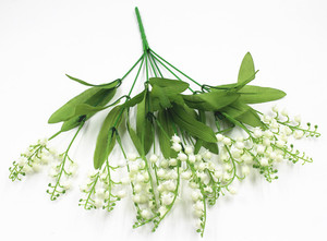 Mughetto Bouquet da sposa Real Touch fiori artificiali in plastica tavolo <span class=keywords><strong>centro</strong></span> pezzo decorazioni per matrimoni mughetto - Product Image 5