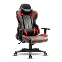 Fauteuil de Gaming Ergonomique en Cuir Premium à Faible MOQ, Réglable en Hauteur, Inclinable, Pivotant à 360°, Roulettes Robustes et Fluides, LOGO Personnalisé