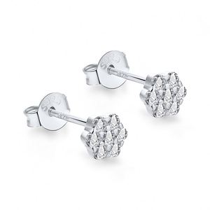 Dylam Trendy Lovely <b>Cute</b> Mini <b>Earrings</b> Flower 925 Sterling Silver Gold Plated Small Stud <b>Earrings</b> for Girls - Product Image 1