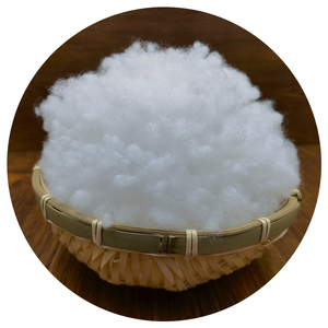 Fil de <span class=keywords><strong>polyester</strong></span> vierge la société production de boules de tissu en fibre de <span class=keywords><strong>polyester</strong></span> marron pour oreillers - Product Image 2