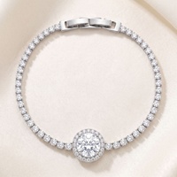 Bracelet tennis de niche avec zircons pavés, style Instagram, haut de gamme, tendance, minimaliste, cadeau