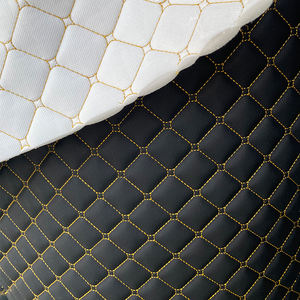 Siège de voiture antidérapant en cuir synthétique broderie artificielle en cuir matelassé pour les <span class=keywords><strong>services</strong></span> de siège en cuir de voiture - Product Image 3