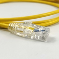 Cable de Conexión Ethernet UTP 24AWG CAT5e con Cubierta de PVC y Conector RJ45 para Reproductor de DVD, Cine en Casa y Uso en Redes LAN de Computadoras, Disponible en Stock