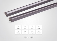 Éclairage LED pour armoire DC12V 10mm, profil encastré, éclairage direct ou angulaire pour étagère de placard YB1019-21--1