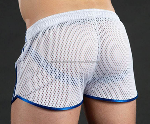 Shorts en maille pour hommes séchage rapide pantalons courts de plage entraînement exercice Jogging trou Shorts Sexy pantalons de Sport Shorts - Product Image 3