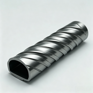 Tube à rainures usinées CNC, tube creux de forme spéciale en acier inoxydable, pièces mécaniques de précision sur mesure - Product Image 1