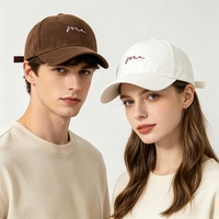Nouvelle casquette de baseball unisexe à 6 panneaux, taille ajustable, en coton doux, 100 % coton, passe-partout, pour couple