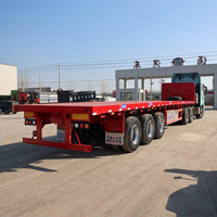 <strong>Best</strong> <strong>Selling</strong> High Quality 4 Axle 40 Foot 50tons Flat Bed Semi <strong>Trailer</strong> Container <strong>Flatbed</strong> Truck <strong>Trailer</strong> for Sale