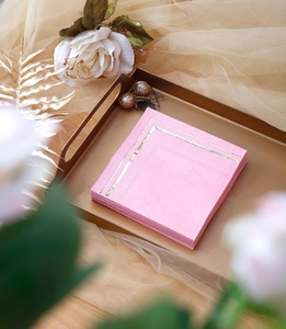 Party Pink Cocktail Einweg Custom mit Logo gedruckt Party Papier Servietten für die Hochzeit - Product Image 5