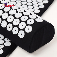 Tapis d'acupression de thérapie des pieds en tissu de coton en plastique