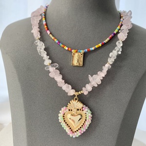 Collar de arcilla de polímero místico bonito, collar de cristal transparente, colgantes de joyería <span class=keywords><strong>bonitos</strong></span> <span class=keywords><strong>para</strong></span> collar como <span class=keywords><strong>regalos</strong></span>, con diseño de arcilla - Product Image 4