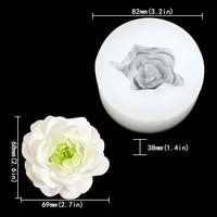 Moule en silicone 3D AK pour orchidées, bougies parfumées, savons faits main, fleurs d'iris, décoration de gâteaux, jasmin, glaces et chocolats