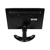 Monitor LCD IPS de Grado Industrial de 10.1 Pulgadas 1280x720 con Panel Táctil Capacitivo, Retroiluminación LED, Entradas VGA, Fuente de Alimentación de CC 12V