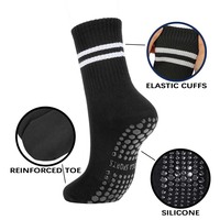 Chaussettes de sport personnalisées de qualité supérieure avec logo, antidérapantes, pour yoga, pilates, chaussettes personnalisées pour femmes, chaussettes colorées à pois