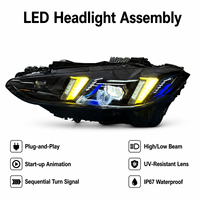 Feux de jour jaunes et blancs DRL Black Shadow pour phares de Série 4 G22 G82 G80 G26 21-25, modification Snake Eye, 6000K