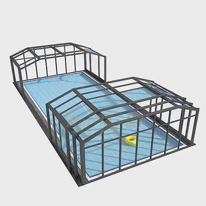 Cubierta Automática <span class=keywords><strong>para</strong></span> Piscina, Telescópica Motorizada, de Aluminio, Retráctil, <span class=keywords><strong>para</strong></span> Casa - Product Image 6