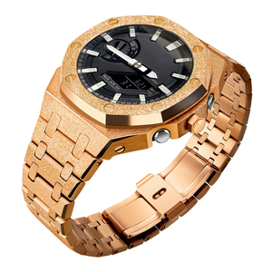 Kit de modification de <span class=keywords><strong>bracelet</strong></span> de montre en métal doré givré pour boîtier de montre G <span class=keywords><strong>Ga</strong></span> <span class=keywords><strong>2100</strong></span> - Product Image 4