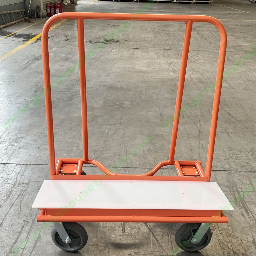 3000 Lbs Drywall Sheet Dolly Cart Heavy Duty Plasterboard Platform Hand Cart Swivel Stone Moving Dolly Truck Cart