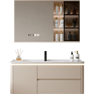 Mueble de Baño Personalizado Color Crema, Mueble de Baño de 36 Pulgadas con Lavabo y Gabinete Lateral - Product Image 3